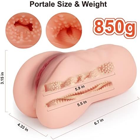 Male Masturbator Male Sex Toy Pocket Pussy Sex Toys For Men,Sex Doll With Realistic Textured Vagina And Tight Anus,Masturbator Deep Throat Oral Adult Sex Toys For Men Masturbation Stroker - Image 3