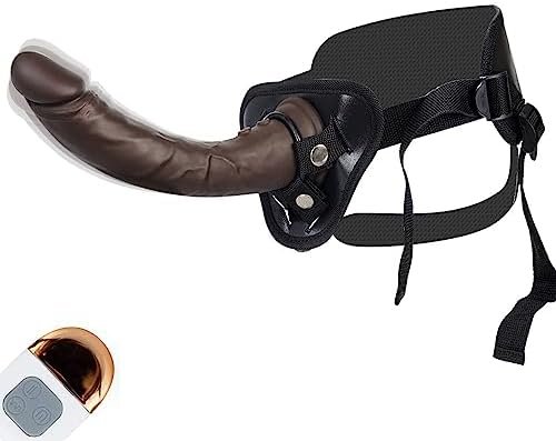 Wearable Strap On Harness Dildo With Remote Vibrating Suction Cup And 8 Inch Realistic Dildo - Perfect For Women And Lesbian Couples Seeking G-Spot And Vaginal Stimulation