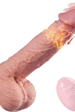 Thrusting Dildo Vibrator With 8 Vibrating Modes Sex Toys 8.26 Inch Realistic Dildos, Wireless Vibrating Dildos With Heating Anal Plug Toys For Women