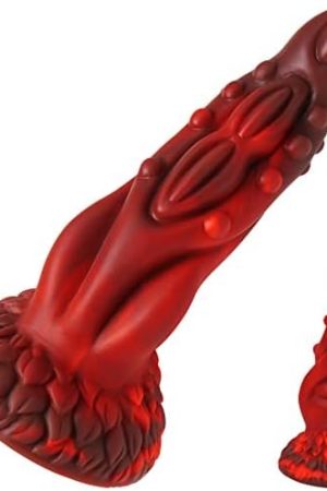Anal Dildo Monster Fantasy Dragon Animal Dildo, 9 Inch Big Black Thick Dildo Silicone Realistic Dildo Suction Cup Dildo Fake Penis Cock For Women Men Beginner Pleasure