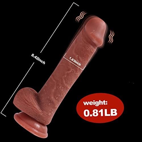 Realistic Ejaculating Dildo Squirting Dildo Vibrator 10 Vibrating 8.5Inch Electric Anal Plug With Remote Control G Spot Dildos Adult Sex Toys For Women - Image 3