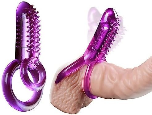 Vibrating Cock Ring Vibrator With Double Penis Rings Powerful Vibration Clitoris Stimulation Erection Enhance Delay Ejaculation Adult Erotic Sex Toys For Women Men Coulpes