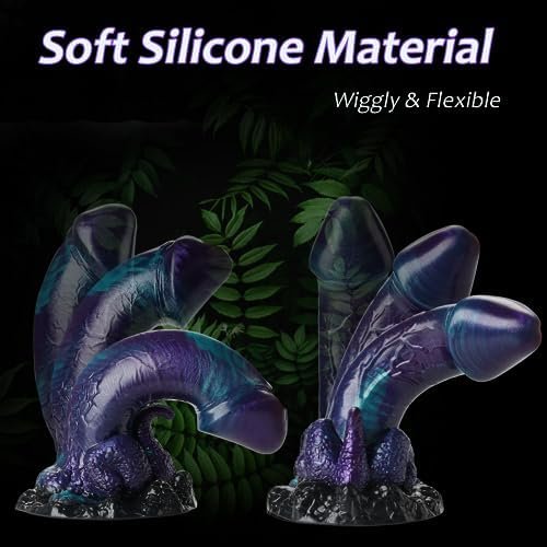 Thick Big Monster Dildo, 7.6 Inch Dragon Dildo Fantasy Anal Dildo With Tentacle Suction Cup Dildo For Hands-Free Anal Play Sex Toys, Silicone Dildo Anal Sex Toy For Women Men Gay Anal Prostate Massage - Image 3