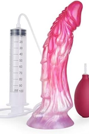 8.34 Inch Silicone Dragon Ejaculating Dildo Adult Sex Toy For Woman, G-Spot Squirting Penis Ribbed Anal Plug Fantasy Adult Sex Toys For Women And Men, Suction Monster Dildo