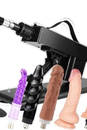 Sex Machine Thrusting Sex Toy For Women And Men Thrusting Machine Sex 3Xlr With 6 Adapters,Graded Speed Adjust 400 Times/Min Auto Thrust Dildo Machine Masturbator For Couple Sex With 3.9''Suction Cup