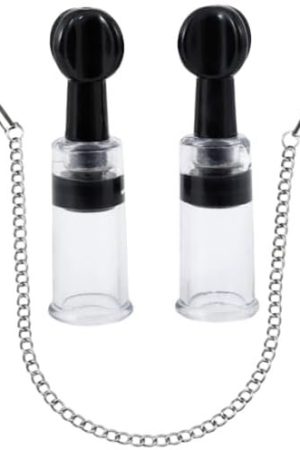 Nipple Suckers And Nipple Clamps 2 X Nipple Corrector Cups Adjustable Pressure Breast Clamps Stainless Steel Non Piercing Nipple Rings Decorative Clip For Women Men Sex Toys