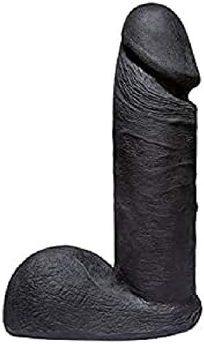 Doc Johnson Vac-U-Lock Codeblack - Ultraskyn - 6 Inch Realistic Cock - F-Machine And Harness Compatible Dildo