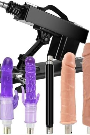 Sex Machine Thrusting Dildo Machine, Wimoso Atuomatic Sex Machines With 6 3Xlr Attachments, Adjustable Speed Max 400 Time/Min, Suction Cup Adult Toys Machine For Women And Man