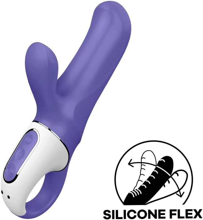 Satisfyer Magic Bunny Rabbit Vibrator - Compact G-Spot And Clitoris Stimulator, 12 Vibration Programs, Retaining Ring - Portable, Soft Silicone, Waterproof, Rechargeable - Image 2