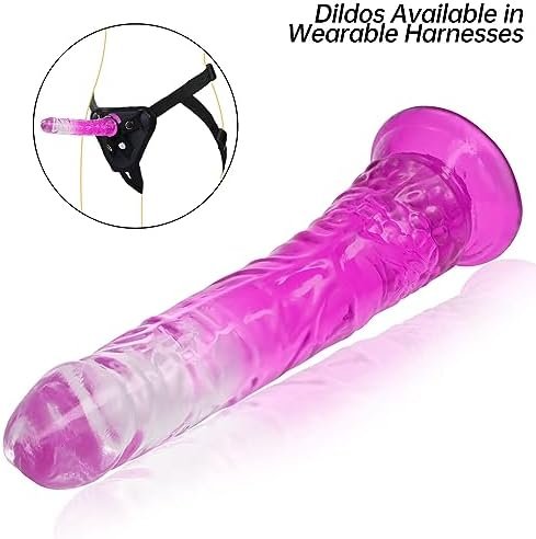 Soft Realistic Mini Dildo Vaginal Anal Stimulation Adult Sex Toys With Powerful Suction Cups, Purplegradient G-Spot Penis Suitable For Bed Games Female Pleasure (Medium) - Image 2