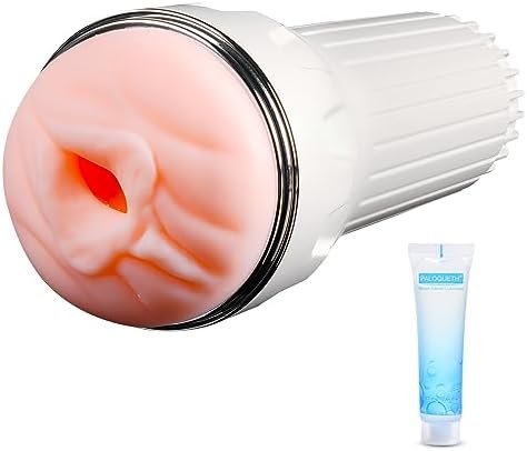 Male Masturbator Pocket Cup, Man Adult Sex Toys With Safety Silicone 3D Soft Realistic Blowjob Hand Free Sucking Shell Textured Vagina For Penis Stimulation Stroker, Portable Handle And Easy To Clean