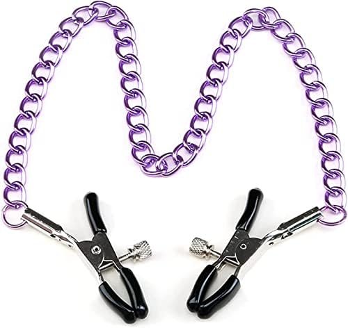 New 3629 Nipple Clips Clamps For Women,Adjustable Pressure Breast Clamps Stainless Steel Non Piercing Nipple Rings Decorative Clip For Pleasure Nipple Clips-Zr2
