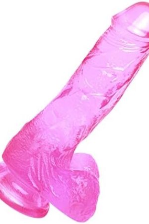 Realistic Pink Dildo 7Inch – Pink Cock With Strong Suction Cup – Lifelike Hands-Free Adult Toy – Sex Toys For Men & Women – Soft Silicone Material – Dildo For Anal And Vaginal Play