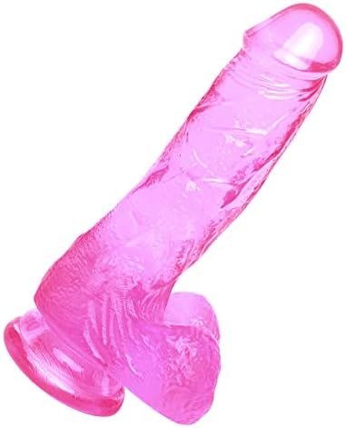 Realistic Pink Dildo 7Inch – Pink Cock With Strong Suction Cup – Lifelike Hands-Free Adult Toy – Sex Toys For Men & Women – Soft Silicone Material – Dildo For Anal And Vaginal Play