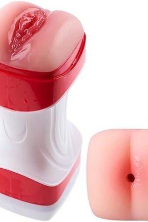 Cupiq 2 In 1 Male Masturbators Adult Sex Toys With Realistic Textured Pussy And Tight Anus Men'S Pocket Pussy Double Ended Male Stroker Anal Play Sex Toys For Men