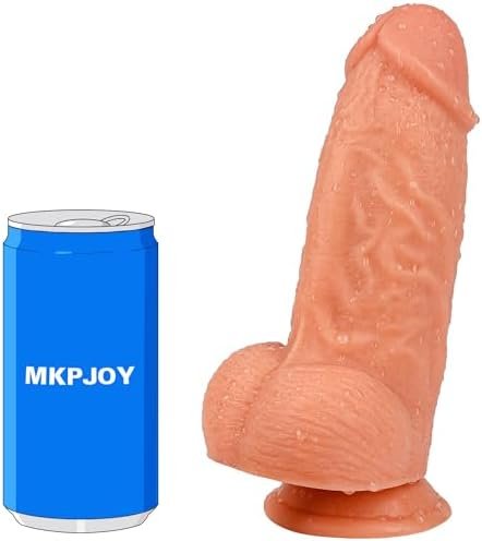 Realistic Big Thick Dildos,Mkpjoy 650G /1.43Lb 8.46 Inch Long And 2.24''/5.7Cm Diameter G Spot Stimulator Dildos With Strong Suction Cup For Hands-Free Play Sex Toys For Male & Female, Couples