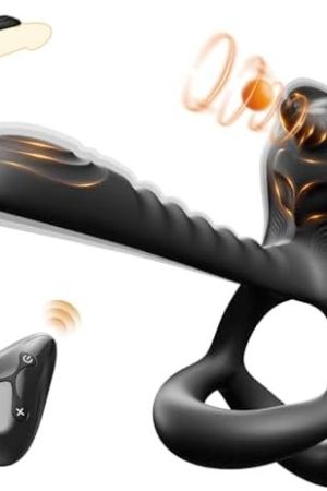 Vibrating Cock Ring With Clitoral Stimulator Penis Ring, Adult Sex Toy Couple Vibrator With G-Spot Vibration, 12 Vibration Remote Control Silicone Triangle Penis Ring For Couple, Men & Women