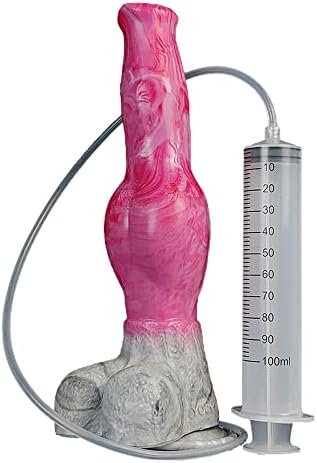Multi Color Big Knot Silicone Made Artificial Dog Dildo Squirting Dildo Wolf Canine Style Knotty With Knot Suction (Red+Pink+Grey) - Image 3