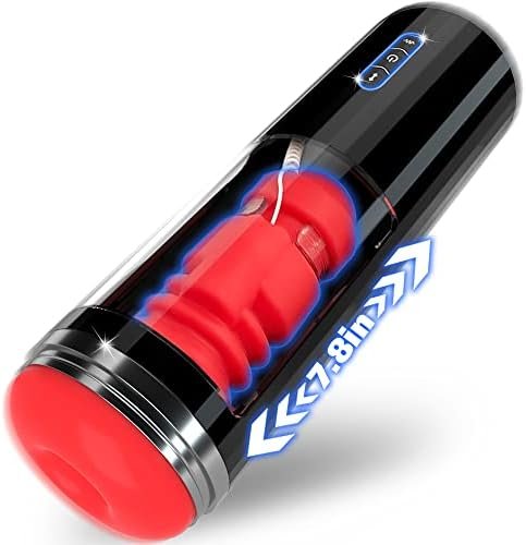 Automatic Blowjob Sex Machine Male Masturbator, Adult Sex Toys For Men, Thrusting Vibrating Hands Free Men'S Sex Toy Stroker Penis Vibrator, Mxuxen Masturbators Pocket Pussy For Men Pleasure Realistic