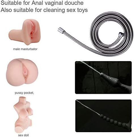 Enema Bulb, Anal Cleaner With 2 Replaceable Nozzles 380Ml Silicone Unisex Shower Douche System For Anal Vaginal Cleaning - Image 3