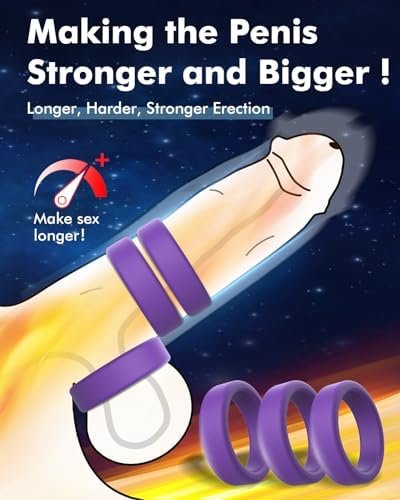 Avvolg Silicone Penis Ring Kit, Cock Rings For Men, Adult Sex Toys, Stretchy Male Dick Erection Enhancing Tools, Couples' Games Comfort Sensory Ring Set - Image 2
