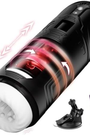 Sex Toys For Men Male Masturbator Cup, Automatic Men'S Adult Toys With 7 Thrusting & Rotating Vibrating Modes, Hands-Free Male Sex Toys With 3D Textured Channel, Men Masturbation Pocket Pussy Machine