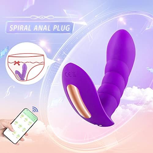Uff Smart Wearable Panty Vibrator App Control Clitoral Stimulator With 7 Vibrating 3 Pulsating - Thrusting Modes G Spot Stimulation Anal Dildo Vibrator For Women & Couples - Image 3