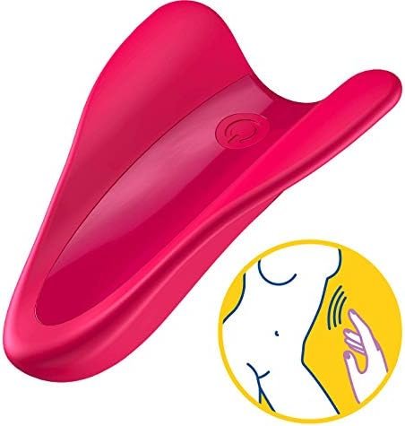 Satisfyer High Fly Finger Vibrator - 10 Vibration Programs For Stimulation Of The Clitoris, Penis And Erogenous Areas - Waterproof, Rechargeable (Red) - Image 2