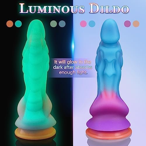 Dragon Dildo Huge Dildo Sex Toy, Luminous Monster Dildo Suction Cup Dildo - Image 2