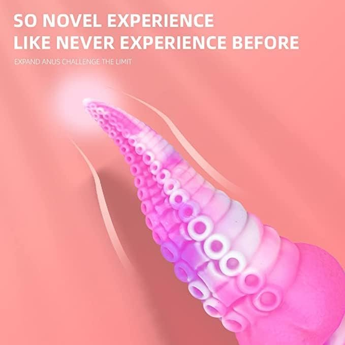 Soft Silicone Octopus Tentacle Dildo Huge Animal Dildo Monster Dildo Colorful Anal Butt Plug Toys Adult Sex Toy For Women (E) - Image 3
