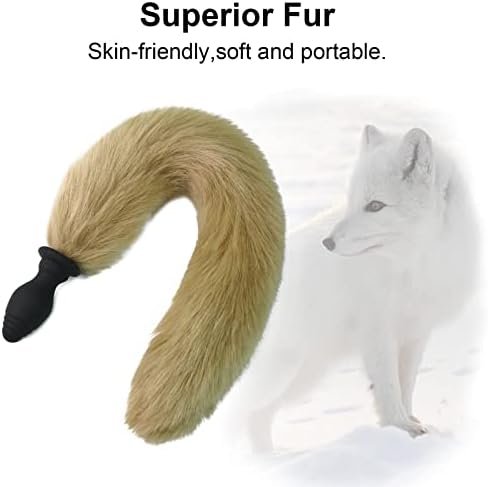 Fox Tail, Butt Plug With Smooth Long Fox Tail Anal Sex Toys Role Play Flirting Animal Tail/Anal Plug Fox Tail Sex Toys For Women/Cosplay Brown - Image 2
