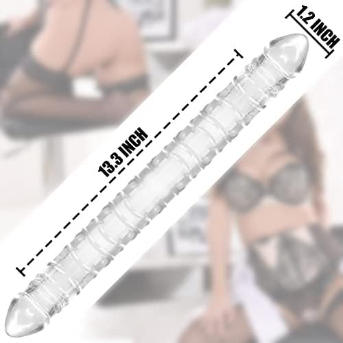 Timijoy Adult Sex Toy,Double-Ended Dildo,Glans For Women/Men/Lesbian,Waterproof Flexible Long Dildo For Vaginal G-Spot And Anal Pl White No-62 Yj 0 - Image 3