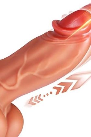 Realistic Thrusting Dildo Vibrator Sex Toys With 9 Vibrating And Thrusting Modes, 9" Giant Thick Dildo For G-Spot Stimulation, Remote Control & Strong Suction Cup Anal Sex Toy For Women Couple
