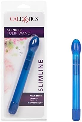 California Exotics Slender Tulip Wand Massager, Cobalt