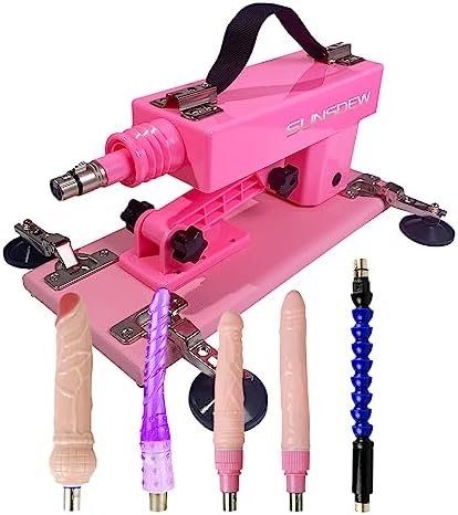 Automatic Sex Machine Sex Toys,Thrusting Machines For Men Women,Love Machine Device Gun With 4Pcs Realistic Dildos And 28Cm Extension Rod (Black)