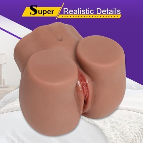 Male Masturbator Male Sex Toy, Pocket Pussies Male Masturbator With Realistic Grainy Skin Butt And Tight Vaginal Anal, Realistic Sex Doll With 2 Holes For Men Masturbation - Image 3