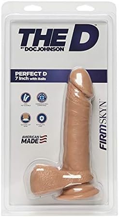 Doc Johnson The D - Perfect D - 7" With Balls - Firmskyn, Vanilla - Image 2