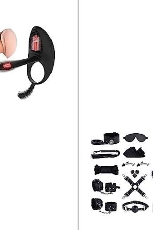 17Pcs Sex Bondage & Vibrating Cock Ring