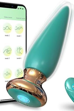 App & Remote Control Anal Butt Vibrator Prostate Massager, 9 Classic Vibrating Modes G-Spot Rechargeable App Plug Adult Sex Toys For Men Couple