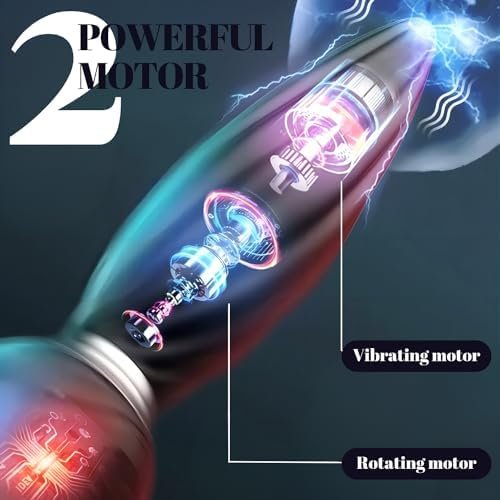 Daisy 7 Vibrating 7 Head Rotating Remote Prostate Massager Anal Butt Plug - Image 3