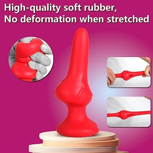 Gienocy Male Masturbator Adult Silicone Anal Plug Dildo Sleeve, Penis Extender Enlarger, G-Spot Stimulator, Functional Anal Device Prostate Massage Dilation Hollow Tunnel For Gay Men Couple Sex Toys - Image 3