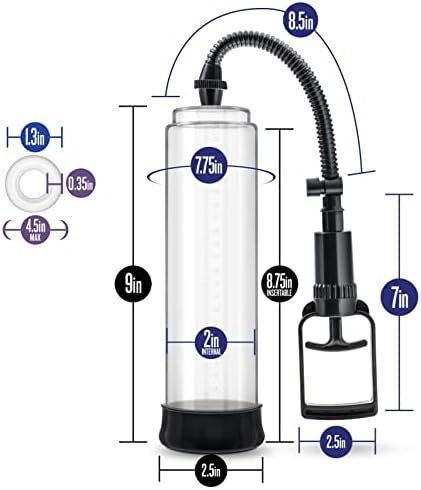 Blush Performance Vx3 - 9 Inch Penis Enlargement Male Enhancing Pump - Advanced Pull Handle For Max Suction - Soft Sleeve For A Tight Comfortable Seal - Great For Masturbation - Better For Enhancement - Image 3