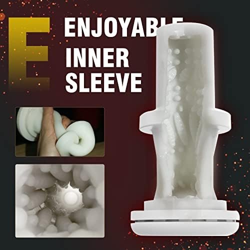 Thrusting Male Masturbator Cup, Waterproof Automatic Male Sex Toy With 7 Telescopic & Vibrations Adult Toy For Men With Realistic 3D Pocket Pussy Sleeve Red - Image 3