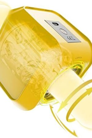Automatic Male Masturbator, Nsban Adult Sex Toys For Men With 7 Thrusting & Rotating Modes, Electric Pocket Pussy For Man Penis Stimulator, Dual Open Ended Masturbation Cup Male Stroker Sexual Toy
