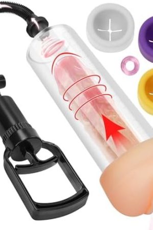 Penis Enlargement Vacuum Pump Male Sex Toys - Pumps & Enlargers 7 In 1 Vagina Pussy Pump Cock Extender Sexual Enhancer Training Device With Dick Ring Stronger Bigger Erections Adult Sex Toys & Games