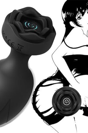Anal Plug Sex Toys For Women, Vibrating Butt Plug Anal Toys Anal Vibrator Buttplug Sex Toys For Couples With 10 Vibration Mode, G Spot Anal Dildo Vibrators Prostat Massager Rose Sex Toy For Men Woman