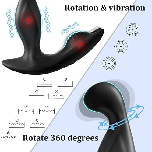 Rotating & Vibrating Anal Vibrator Prostate Massager Male Sex Toys, Adult Toys App Control Prostate Stimulator Toy With 3 Rotating & 9 Vibrating Modes Butt Plug Adult Anal Sex Toys For Men - Image 3