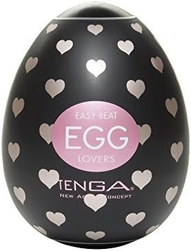Tenga Egg, Lovers Male Masturbator,Black 1 Count