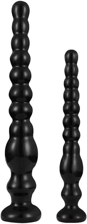 Liquid Silicone Anal Plug - Strong Suction Cup Hands-Free Play, Super Soft Anal Plug Sex Toys Anal Bead Massage G-Spot(Skin,S) - Image 2