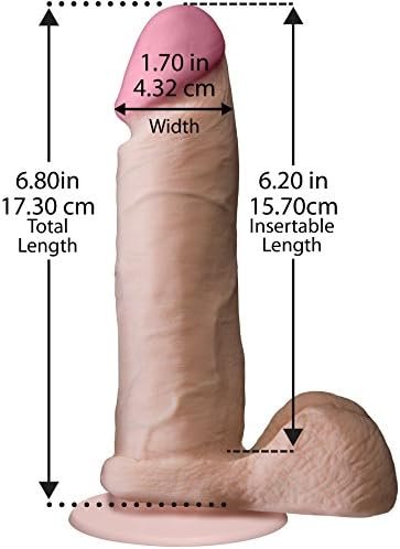Doc Johnson The Realistic Cock With Removable Suction Cup - Ultraskyn - 6 Inch - F-Machine And Harness Compatible Dildo - Caramel - Image 2